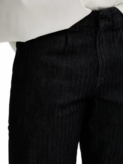 Dickies Selvedge Herringbone-pattern Jeans In Blue