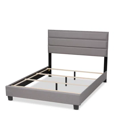 Baxton Studio Ansa Full Upholstered Bed In Gray