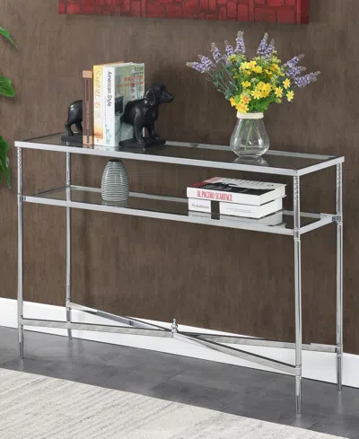 Convenience Concepts Tudor Console Table In Silver