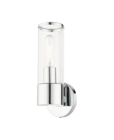 Livex Bancroft 1 Light Single Sconce In Silver