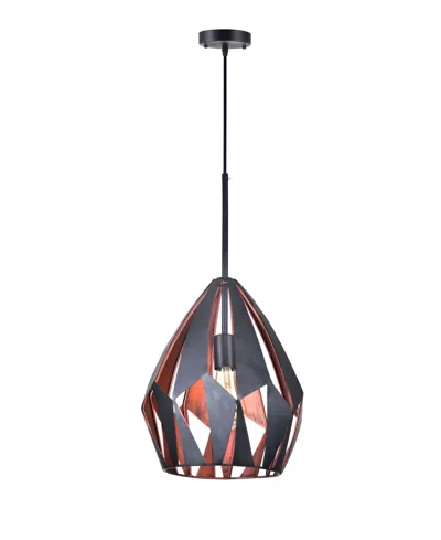 Cwi Lighting Oxide 1 Light Down Pendant In Black