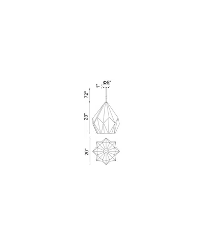 Cwi Lighting Oxide 1 Light Down Pendant In Black