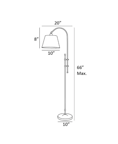 Lite Source Duane Floor Lamp, Set Of 2 In Multi