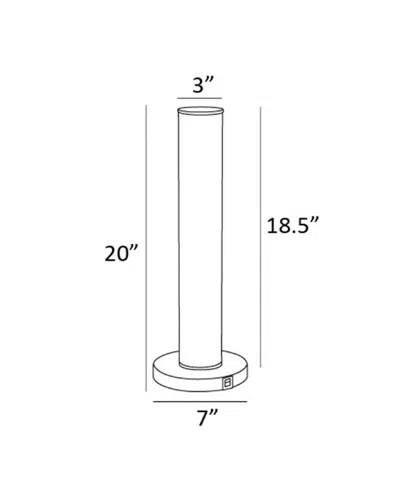Lite Source Quilla Table Lamp In White