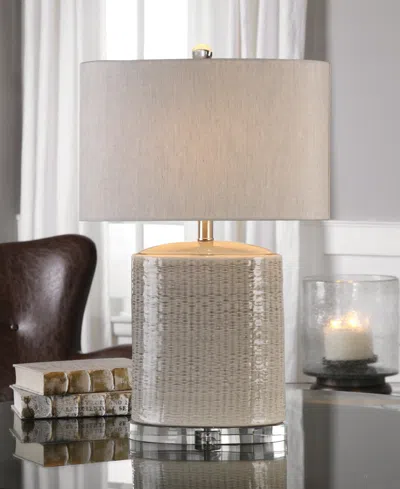 Uttermost Modica 25.5in Table Lamp In Gray