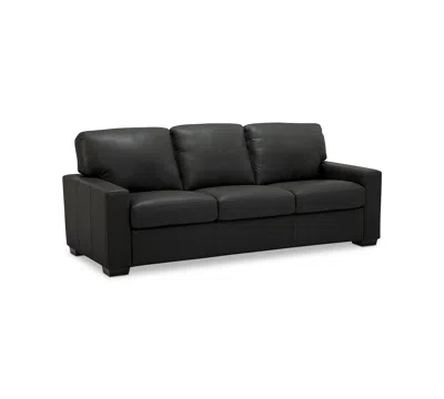 Macy's Ennia 82" Leather Queen Sleeper Sofa, Created For  In Multi