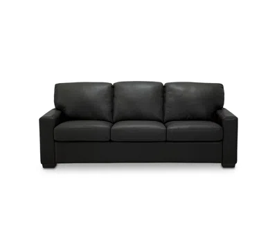 Macy's Ennia 82" Leather Queen Sleeper Sofa, Created For  In Multi