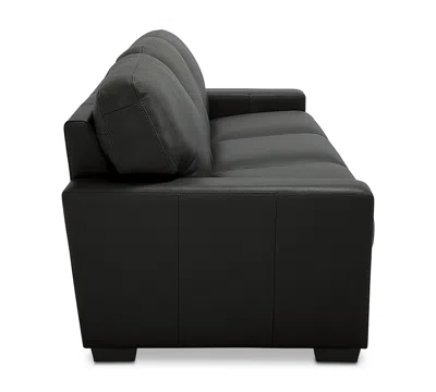 Macy's Ennia 82" Leather Queen Sleeper Sofa, Created For  In Multi