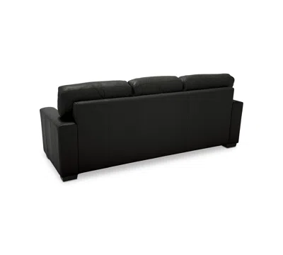 Macy's Ennia 82" Leather Queen Sleeper Sofa, Created For  In Multi