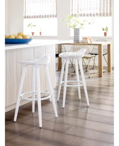 Elle Decor Eld Caroline Bar Stool In White