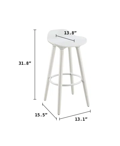 Elle Decor Eld Caroline Bar Stool In White