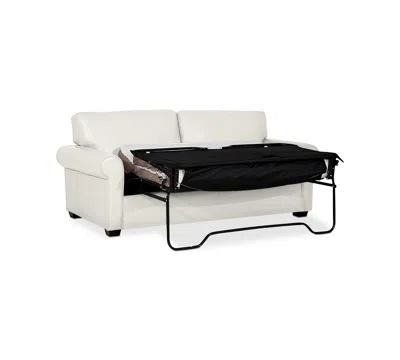 Macy's Orid 77" Full Roll Arm Leather Sleeper, Created For  In White