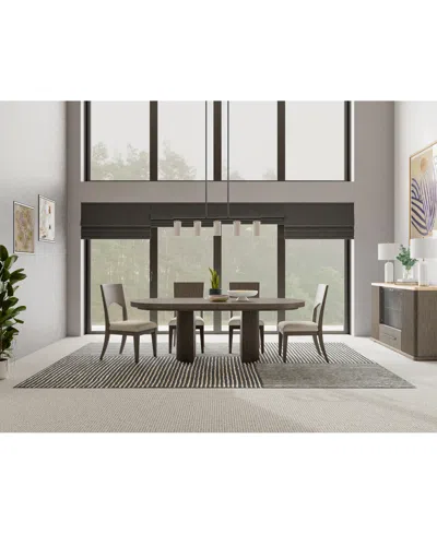 Macy's Frandlyn 5pc Dining Set (table + 4 Side Chairs) In Brown