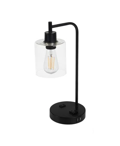 Lavish Home 16.14" Touch Control Small Table Lamp In Multi