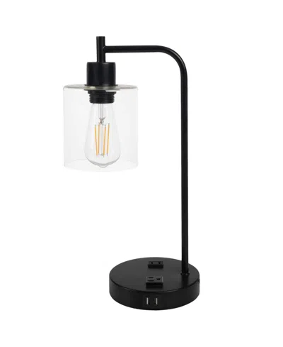 Lavish Home 16.14" Touch Control Small Table Lamp In Multi