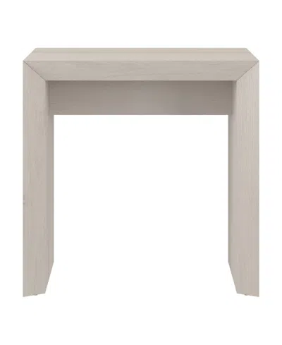 Hudson & Canal 22" Oswin Wide Rectangular Side Table In Alder White