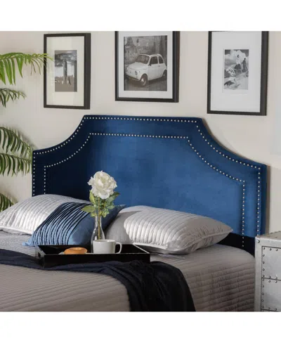 Baxton Studio Avignon Headboard In Blue