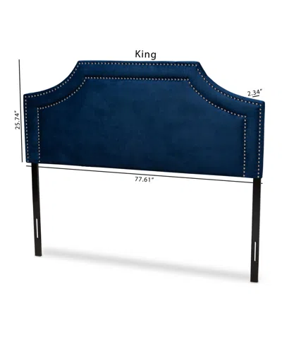 Baxton Studio Avignon Headboard In Blue