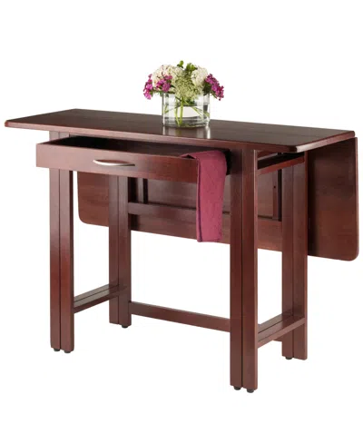 Winsome Taylor Drop Leaf Table In Brown