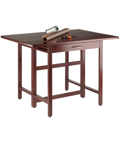 Winsome Taylor Drop Leaf Table In Brown