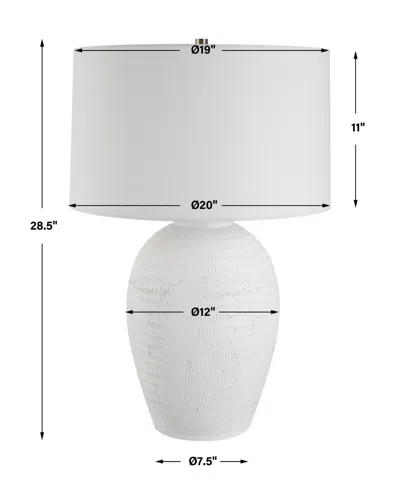 Uttermost 28.5" Reyna Table Lamp In White