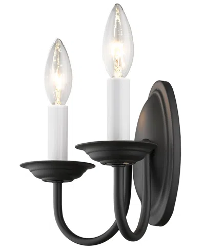 Livex Home Basics Wall Sconce In Black