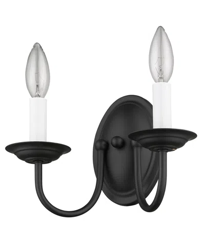 Livex Home Basics Wall Sconce In Black