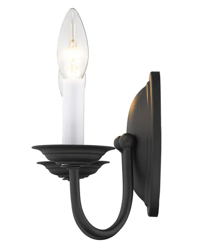 Livex Home Basics Wall Sconce In Black