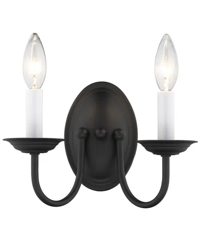 Livex Home Basics Wall Sconce In Black