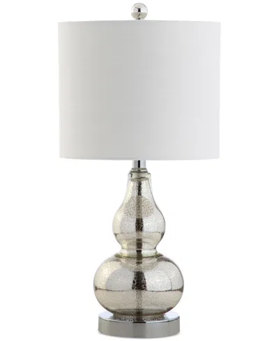 Jonathan Y Anya 20.5in Mini Glass Led Table Lamp In Silver