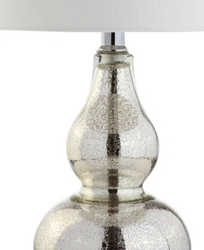 Jonathan Y Anya 20.5in Mini Glass Led Table Lamp In Silver