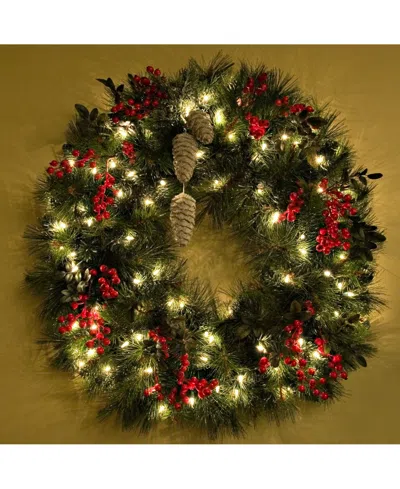 Macy's Lumabase Set Of 2, 100 Mini String Lights With Timer In Silver