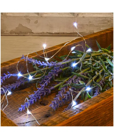 Macy's Lumabase Set Of 2, 100 Mini String Lights With Timer In Silver