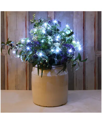 Macy's Lumabase Set Of 2, 100 Mini String Lights With Timer In Silver