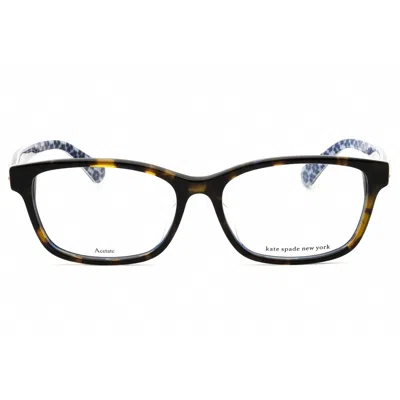 Kate Spade Ladies Blue Rectangular Eyeglass Frames Karianef In ["blue"]