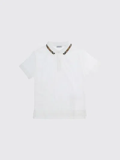 Burberry Polo Shirt Kids Color Beige In Animal Print