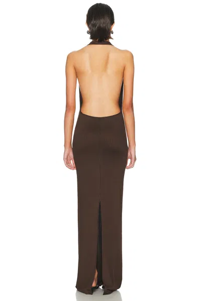 Éterne Gisele Maxi Dress In Brown