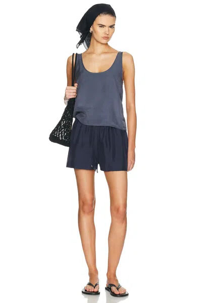 Comme Si Drawstring Short In Blue
