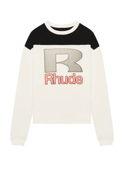 Rhude Racing Panel Long Sleeve Graphic T-shirt In Multi