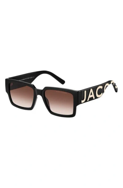 Marc Jacobs Gender Inclusive Marc 739/s 54mm Gradient Rectangular Sunglasses In 080s-ha