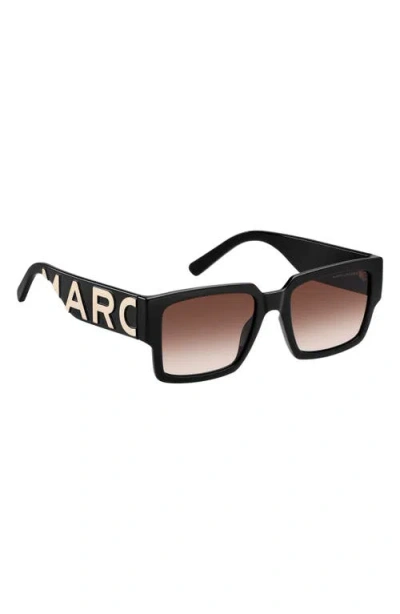Marc Jacobs Gender Inclusive Marc 739/s 54mm Gradient Rectangular Sunglasses In 080s-ha