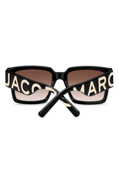 Marc Jacobs Gender Inclusive Marc 739/s 54mm Gradient Rectangular Sunglasses In 080s-ha
