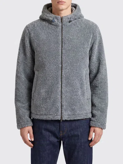 Herno Gray Polyester Full-length Jacket In Gray