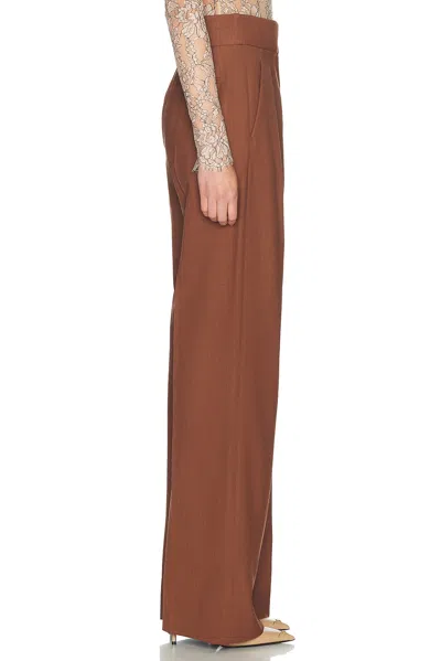 Valentino Functional Suiting Pant In Brown
