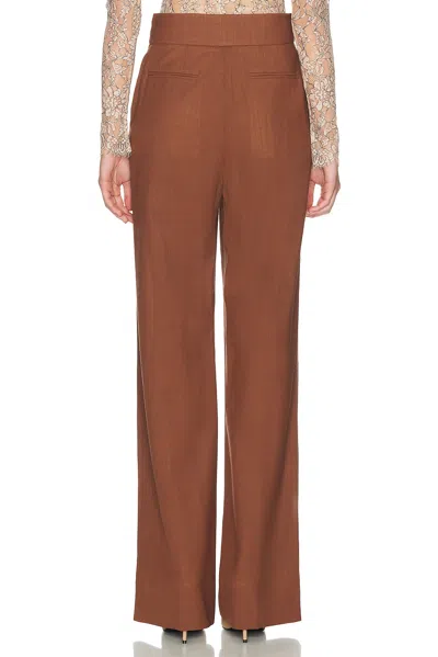 Valentino Functional Suiting Pant In Brown