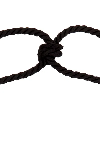 Julietta Iris Necklace In Black & Pearl