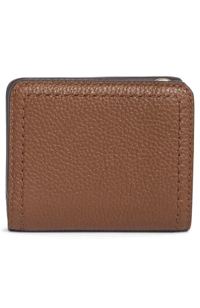 Marc Jacobs Mini Compact Wallet In Cognac