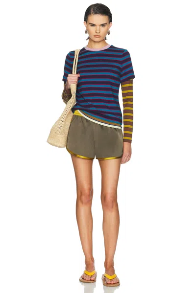 Staud Dillon Tee In Potter Stripe Multi