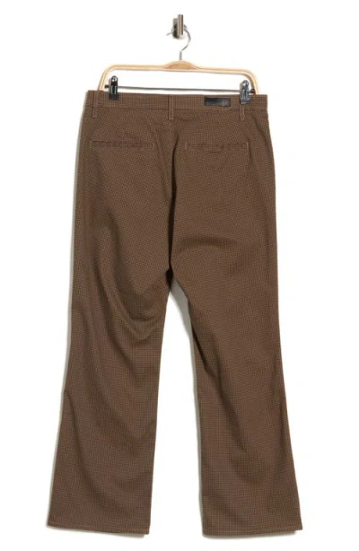 Ag Kinsley Plaid Bootcut Jeans In Pixie Gingham Taupe Multi