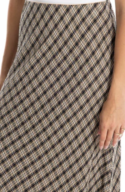 Max Studio Plaid Maxi Skirt In Multi